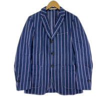 その他アウター FRANKLIN TAILORED シアサッカー ストライプ テーラードジャケット 1 ネイビー