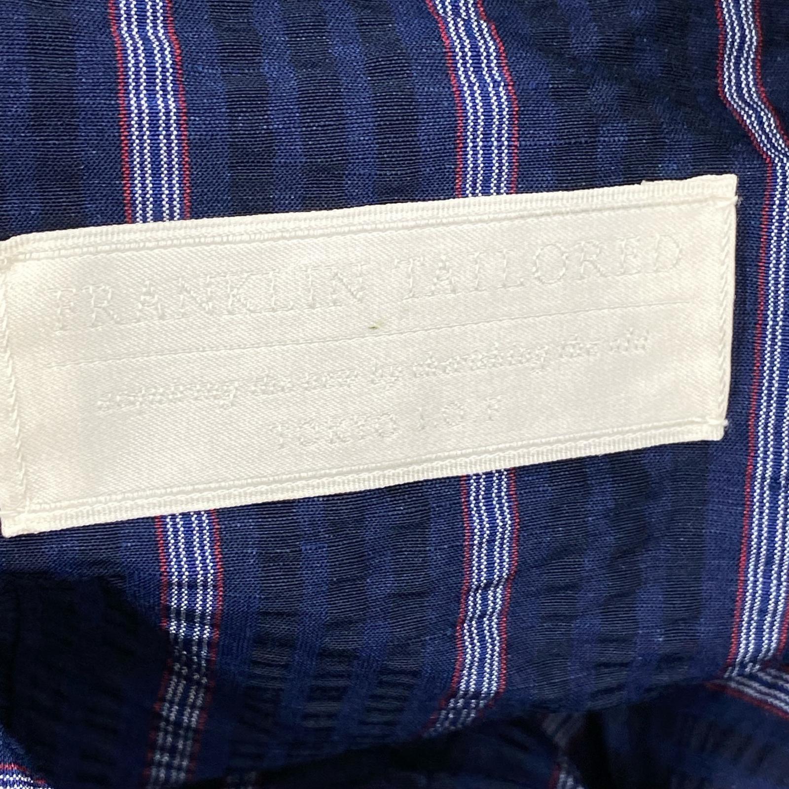 その他アウター FRANKLIN TAILORED シアサッカー ストライプ テーラードジャケット 1 ネイビー