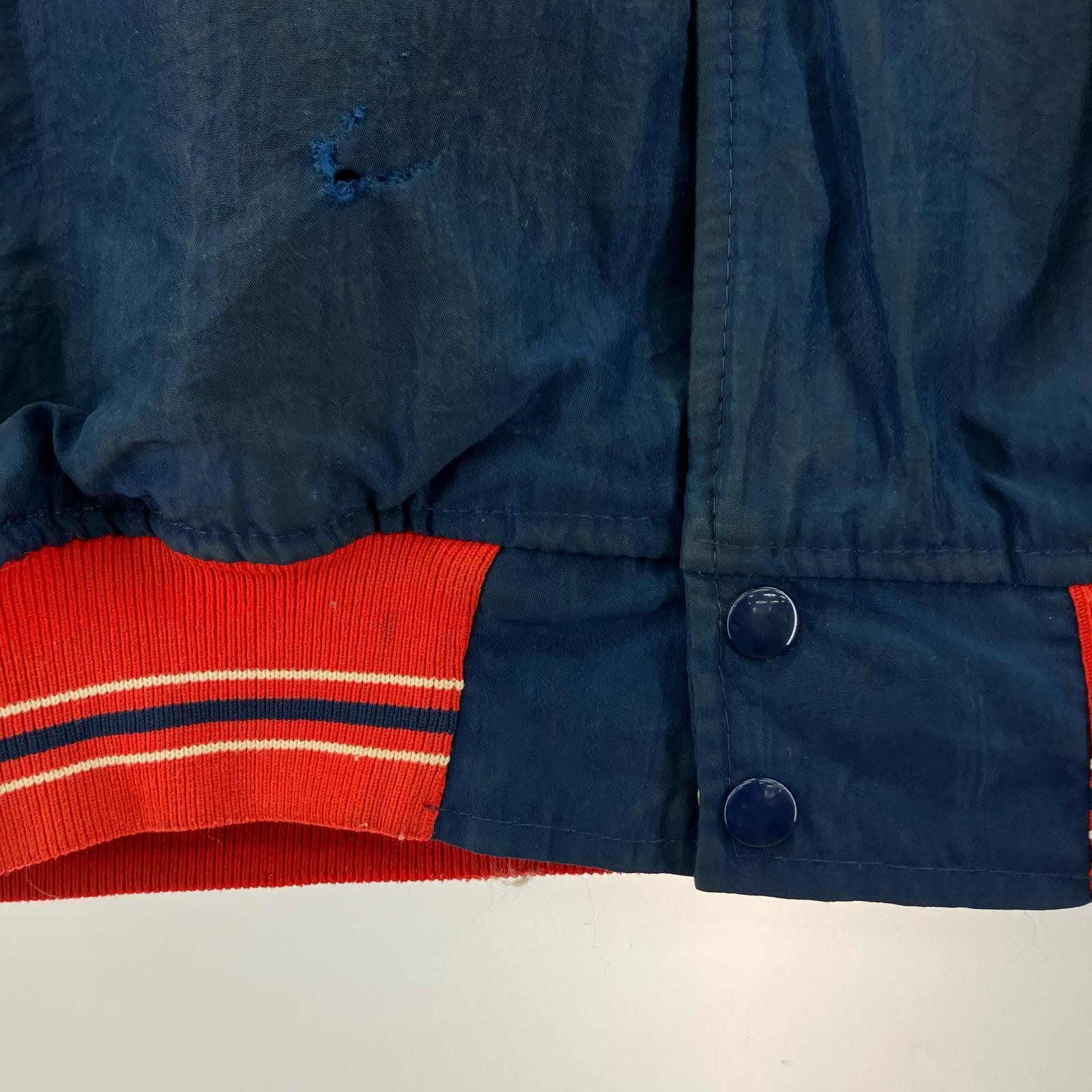 その他アウター OLD・VINTAGE Indians スタジャン (L) 紺/赤 L