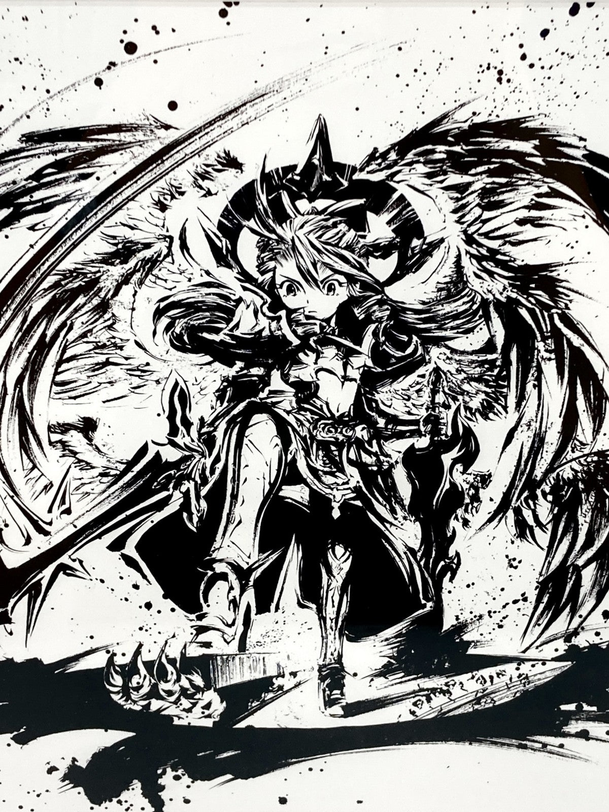 モンスト 墨絵ファンアート 地獄を粛す神の炎 ウリエル フィギュア/グッズ