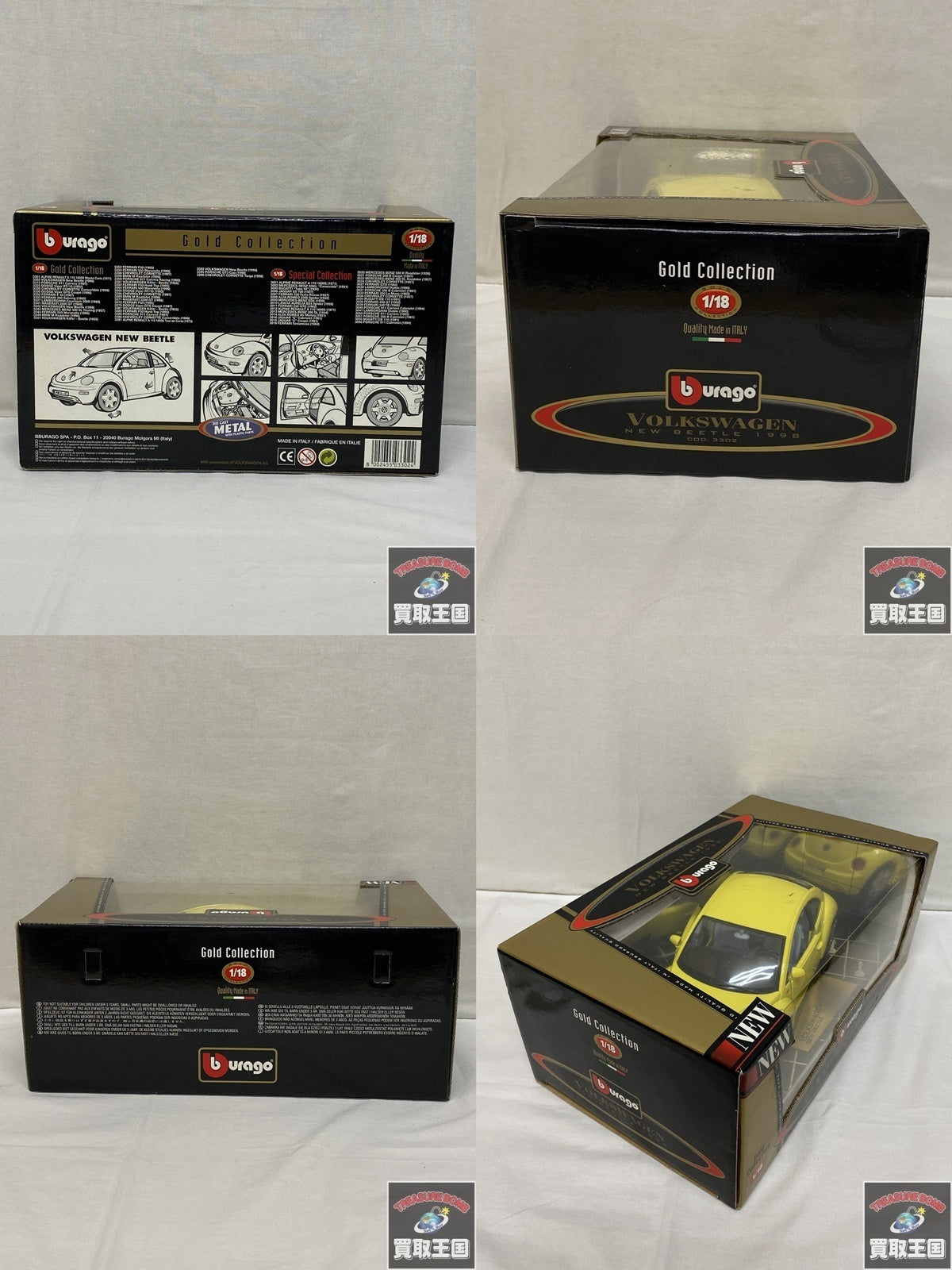 brago 1/18 VOLKSWAGEN NEW BEETLE 1998 スケールカー