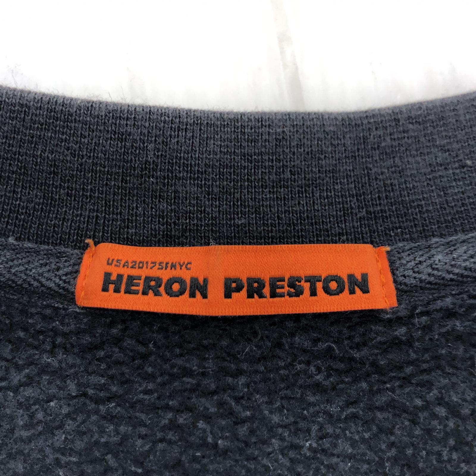 その他トップス Heron Preston/グラフィックトレーナー/黒 M ブラック