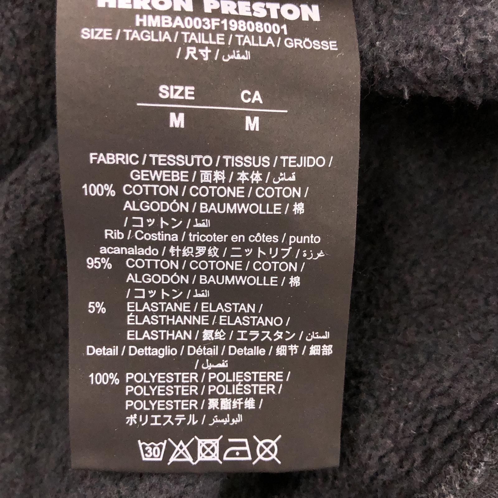 その他トップス Heron Preston/グラフィックトレーナー/黒 M ブラック