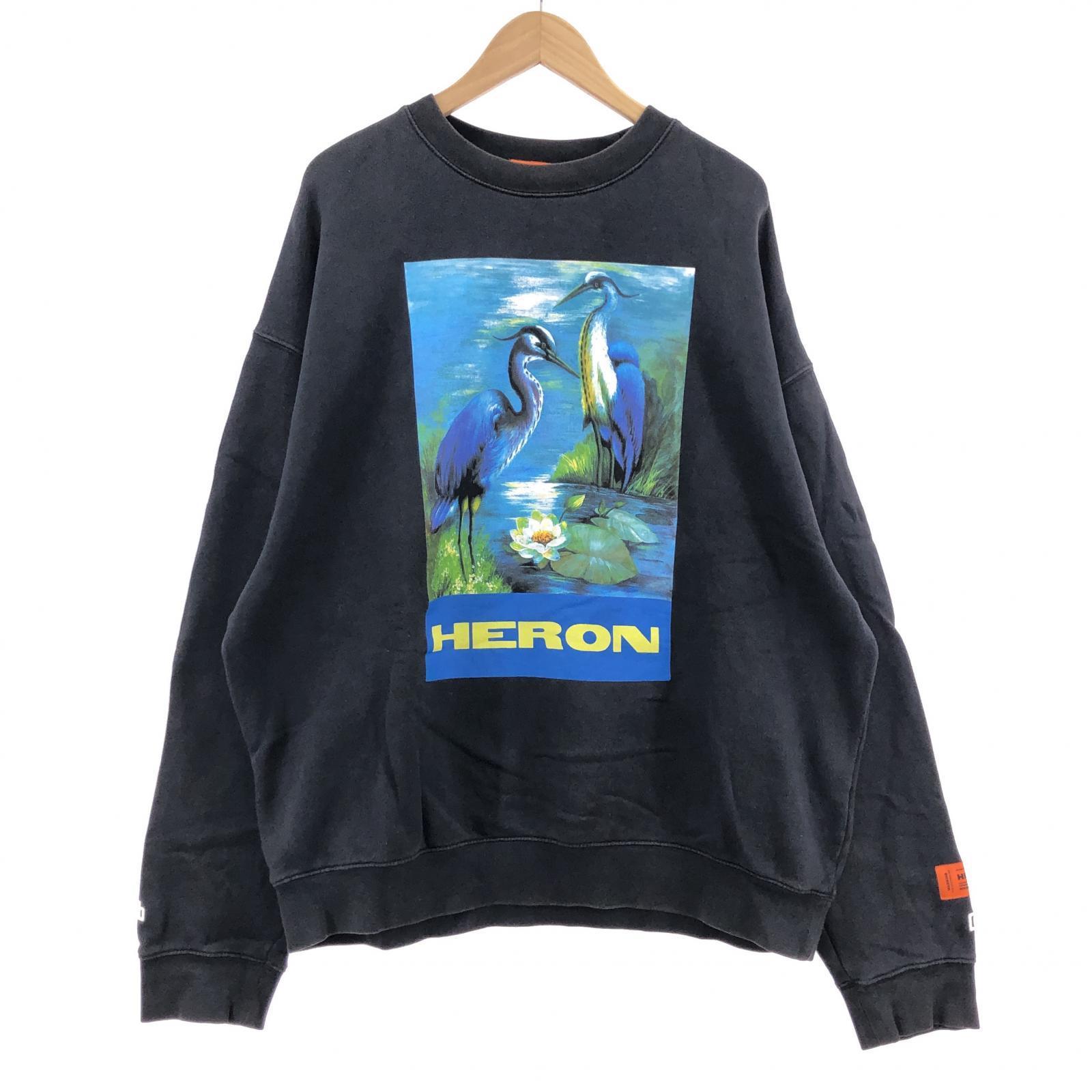 その他トップス Heron Preston/グラフィックトレーナー/黒 M ブラック
