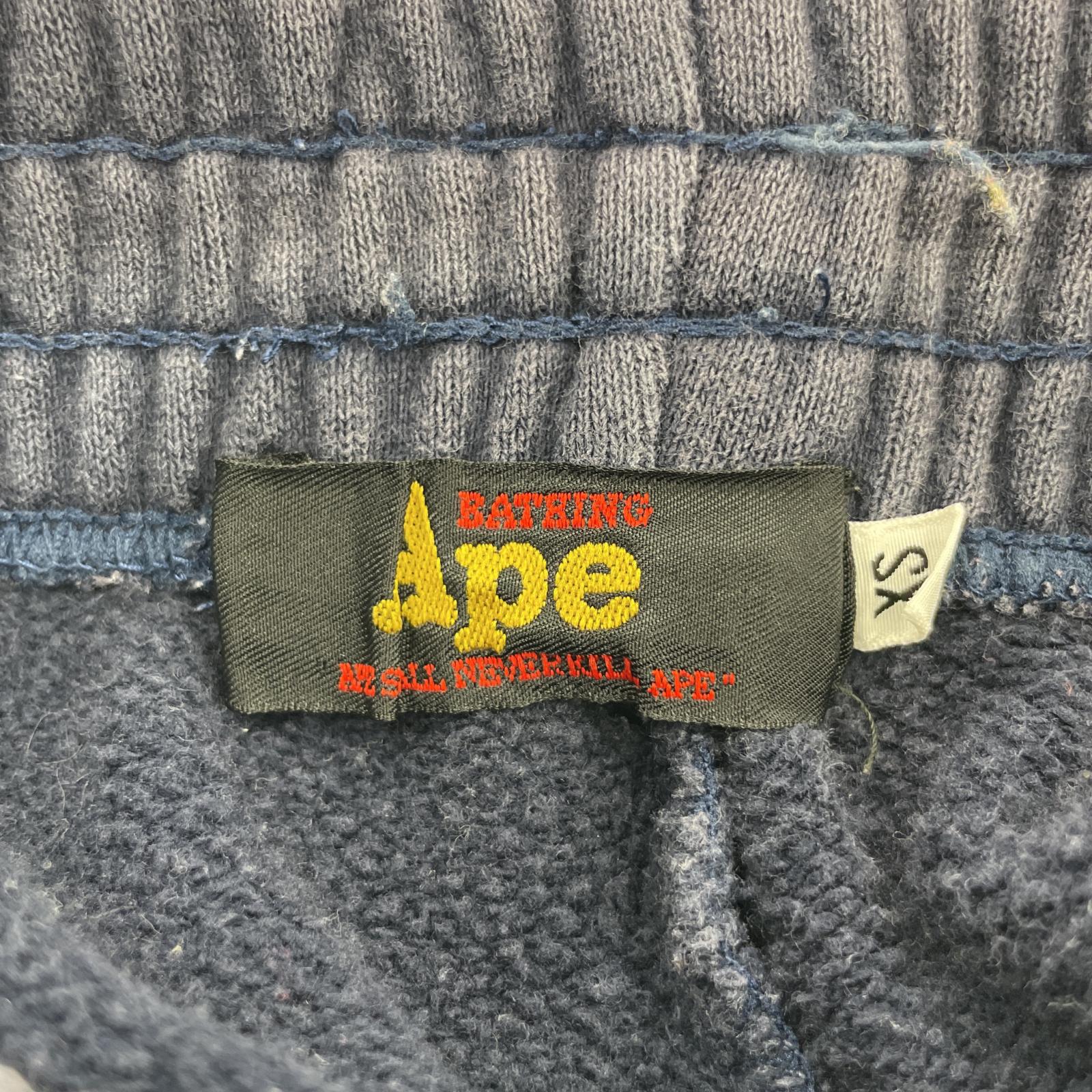 その他ボトムス 90s A BATHING APE スウェットショーツ ネイビー ネイビー