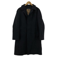 その他アウター BEAMS F Sealup ハウンドトゥース バルカラーコート S ネイビー