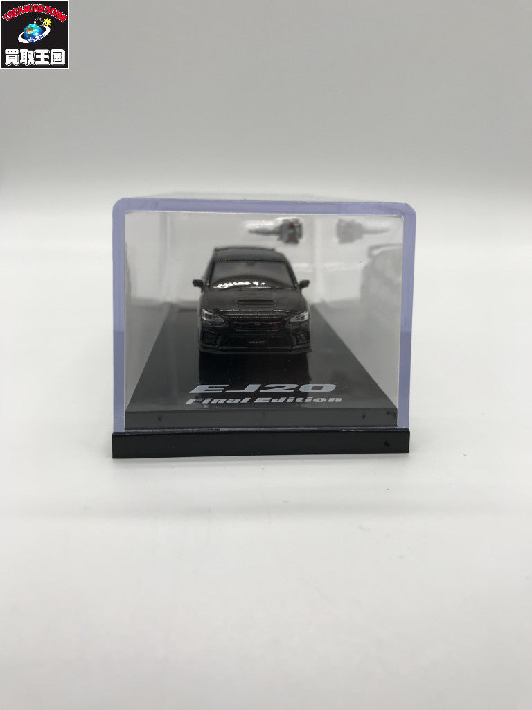 1/64 スバル WRX STI EJ20 ファイナルエディション HJ641021FBK ミニカーその他