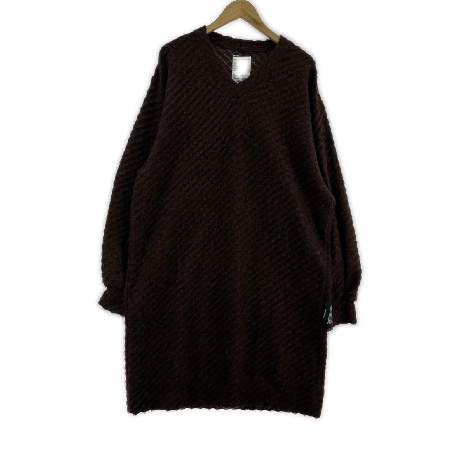 その他トップス SHAREEF Twill Shaggy Long Pull Over 1 1 ブラウン
