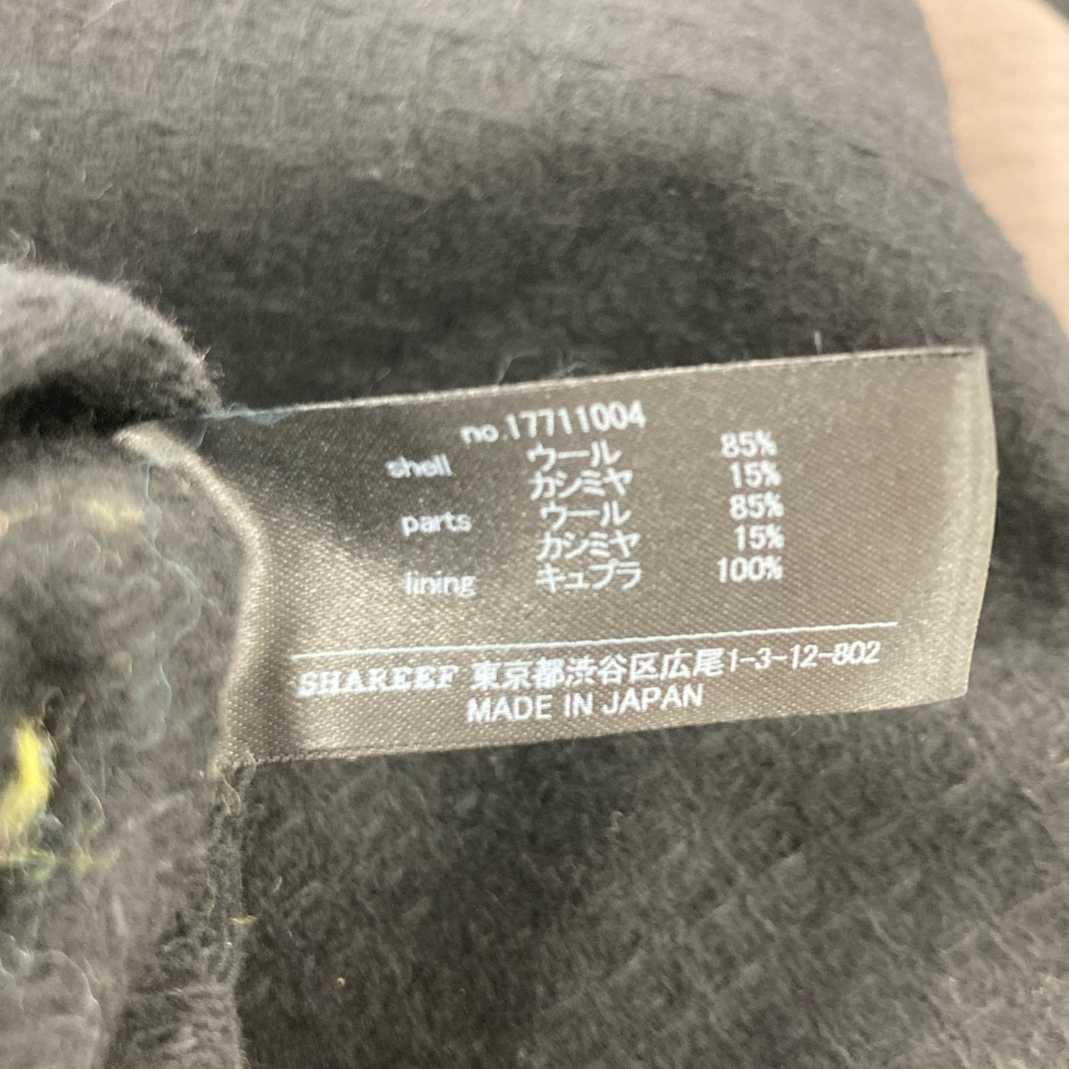 その他アウター SHAREEF Cashmere Melton Soutien Collar Coat 3 3 ブラック