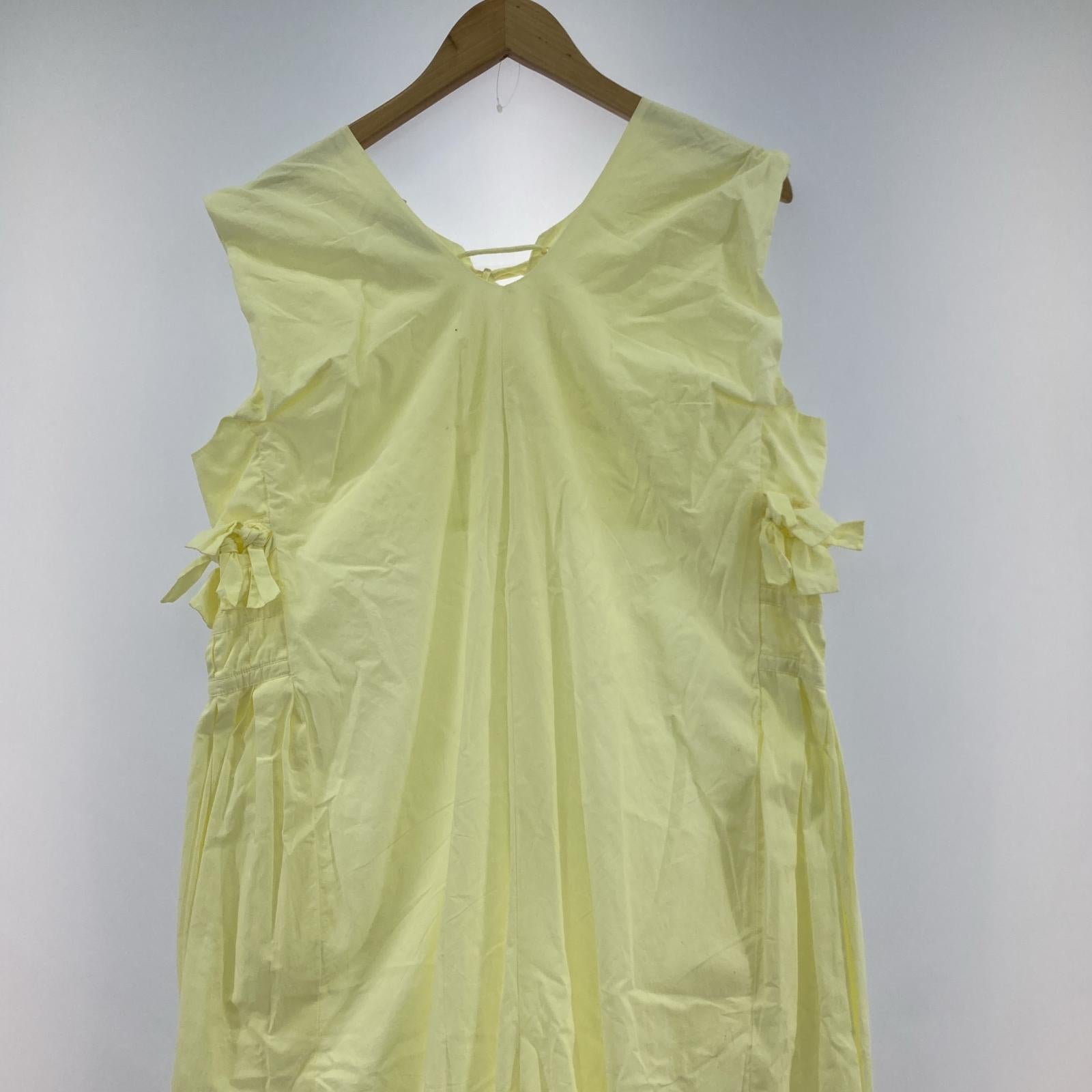 ワンピース normment COTTON RIBBON ジャンプス S イエロー
