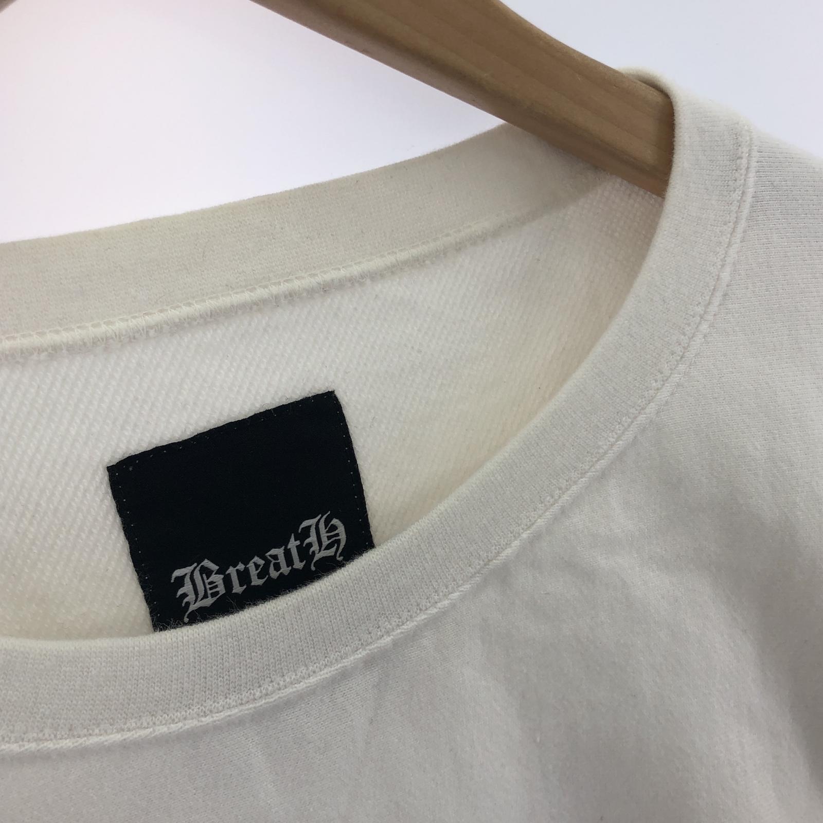 その他トップス BREATH BR22SS-C5002 CRACK BREATH CREW SWEAT (L) 白 L ホワイト