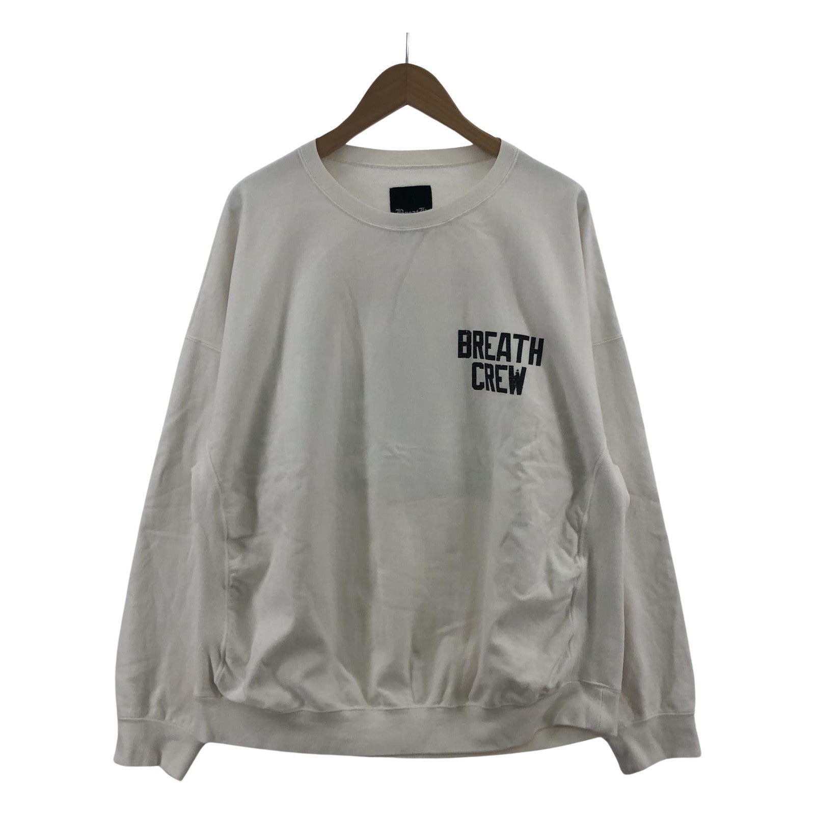 その他トップス BREATH BR22SS-C5002 CRACK BREATH CREW SWEAT (L) 白 L ホワイト