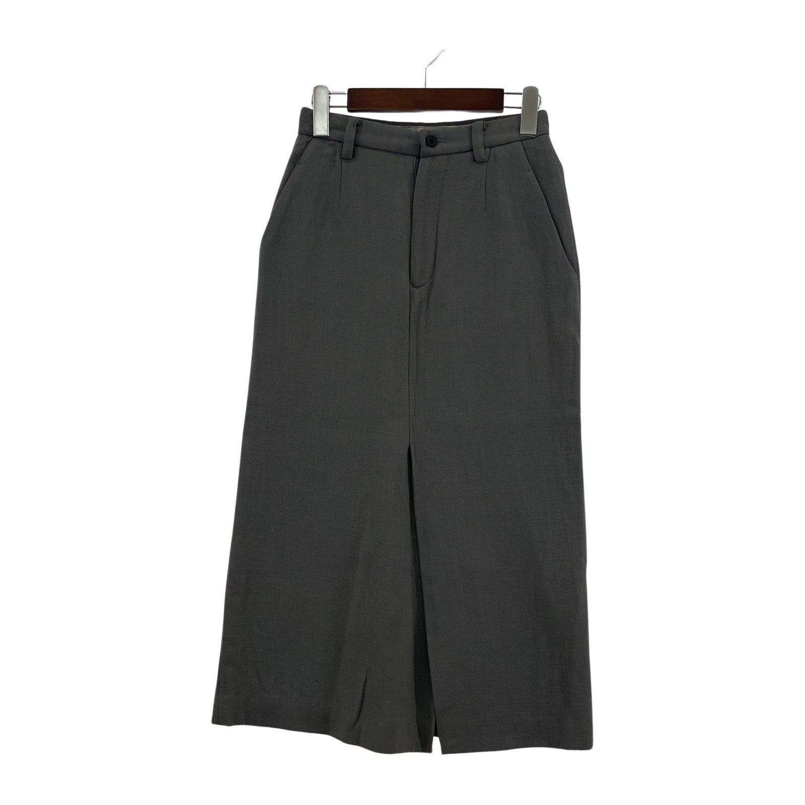 スカート ISSEY MIYAKE フロントスリットスカート S グレー