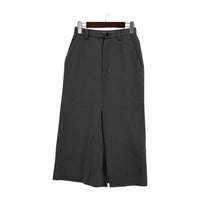 スカート ISSEY MIYAKE フロントスリットスカート S グレー