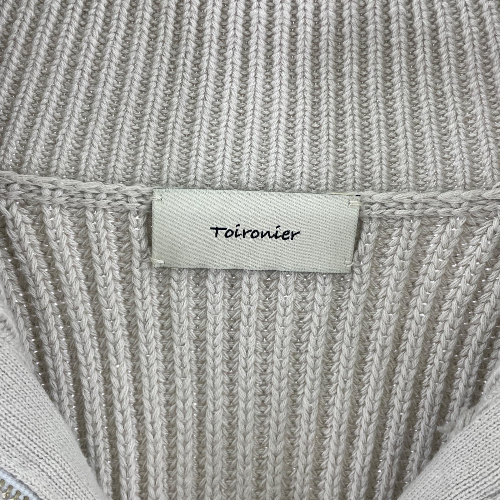 その他トップス Toironier Half Zip Knit 2330006 シルバー (F) ベージュ