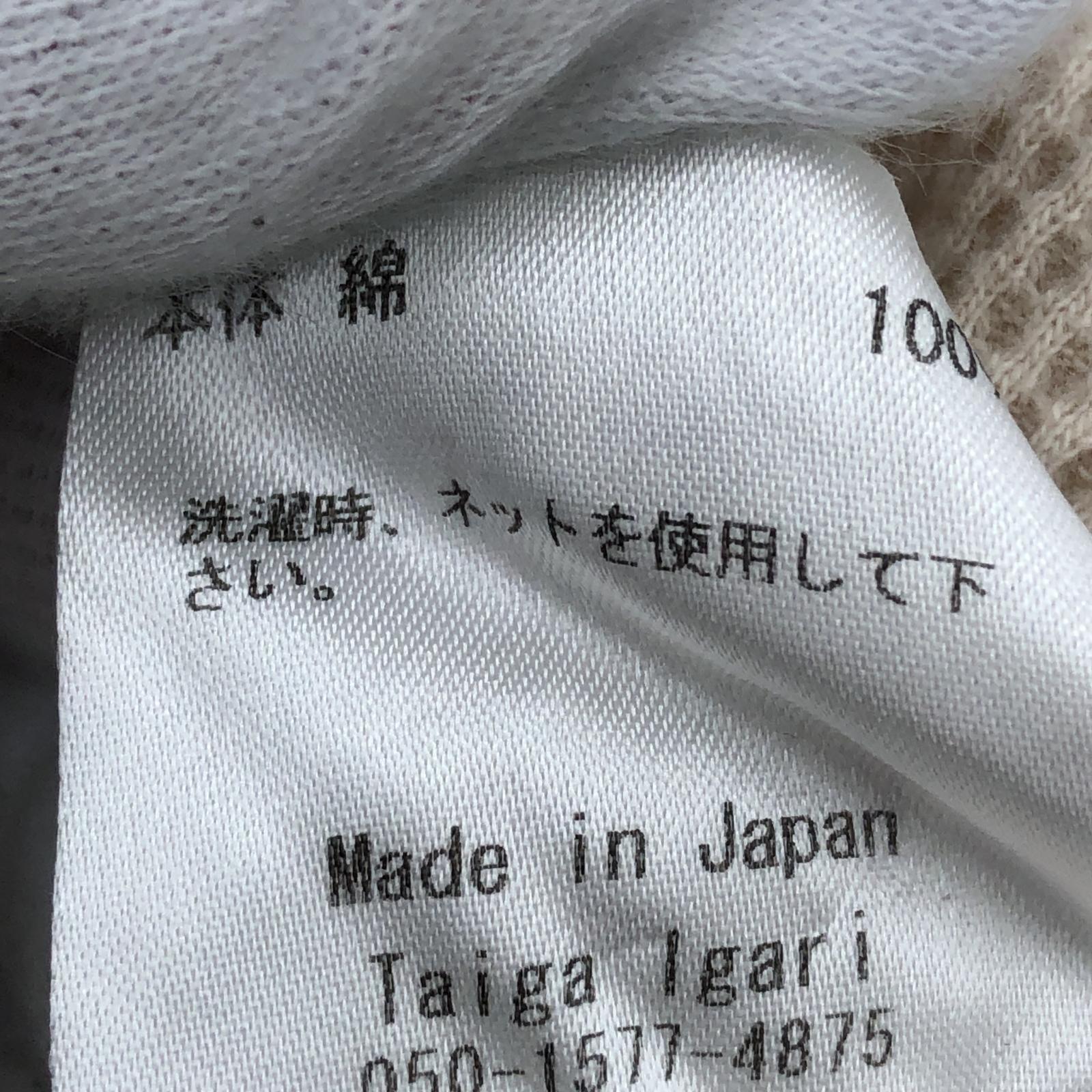 その他トップス Taiga Igari S/S サーマルカットソー BEG L L