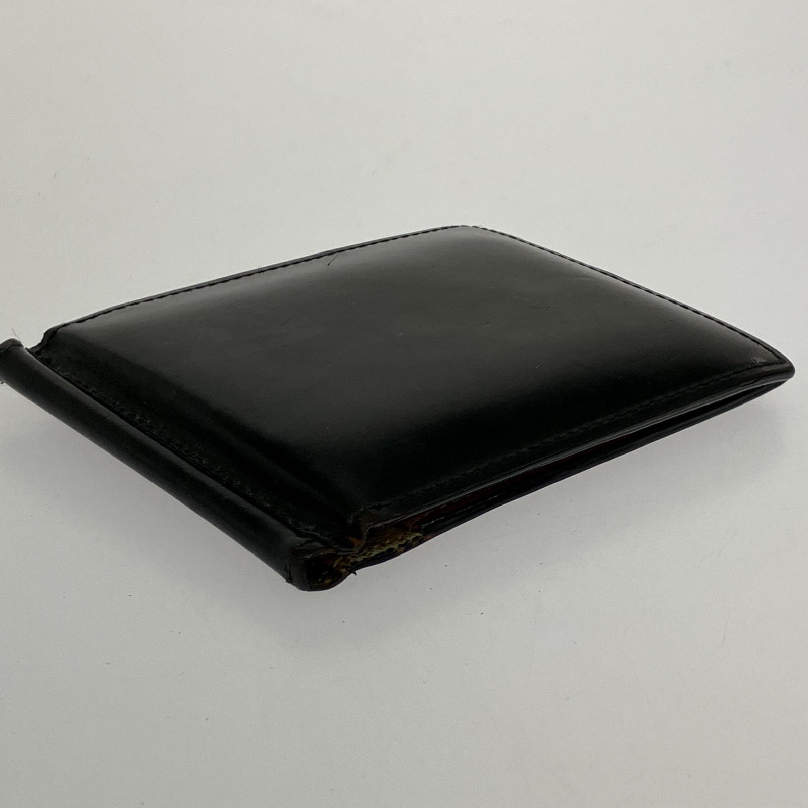 コインケース cypris コードバン 二つ折り財布 ブラック
