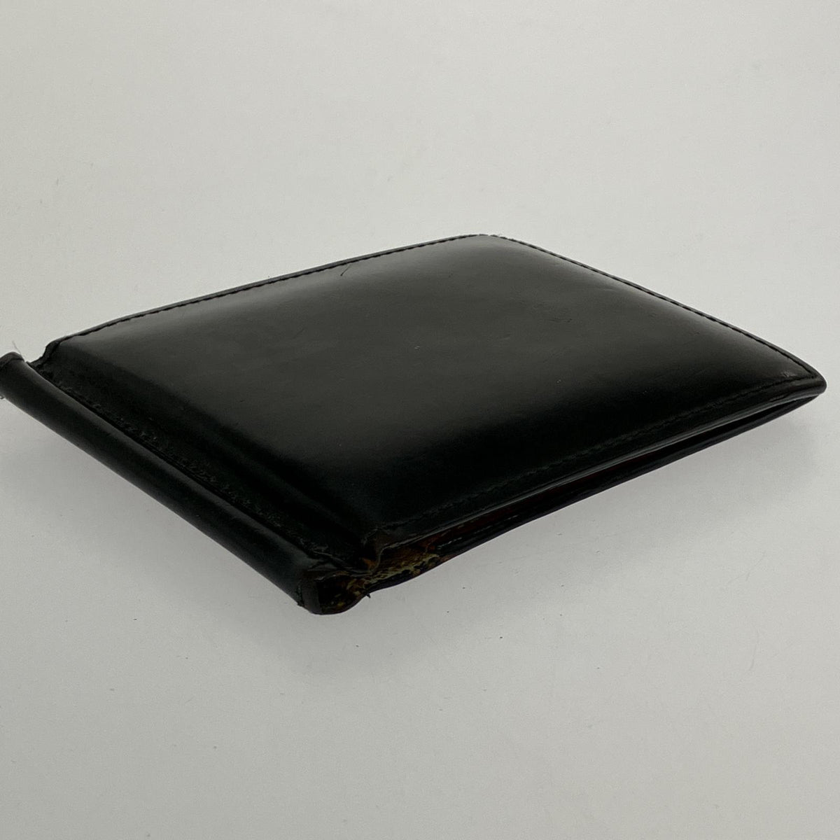 コインケース cypris コードバン 二つ折り財布 ブラック