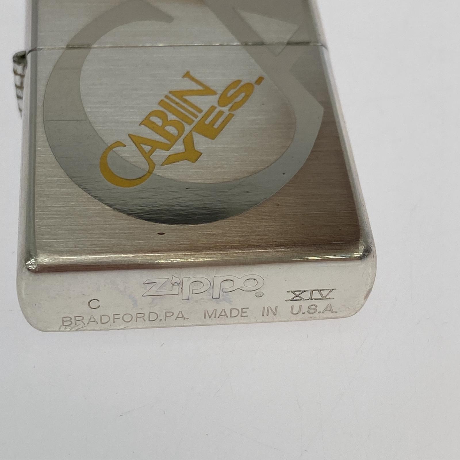 ライター ZIPPO 98 CABIN YES オイルライター シルバー