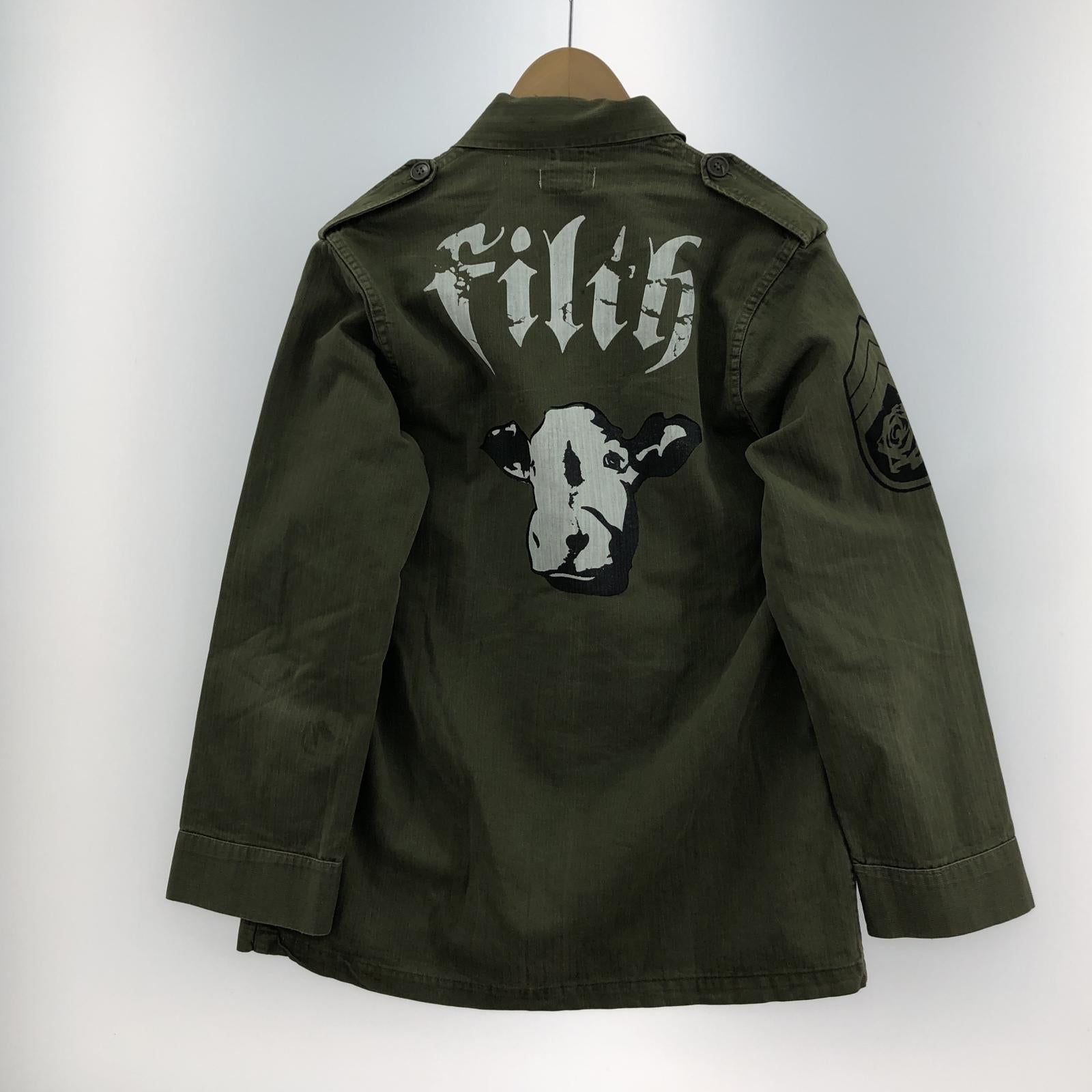 その他アウター FILTH リメイク ミリタリージャケット オリーブ