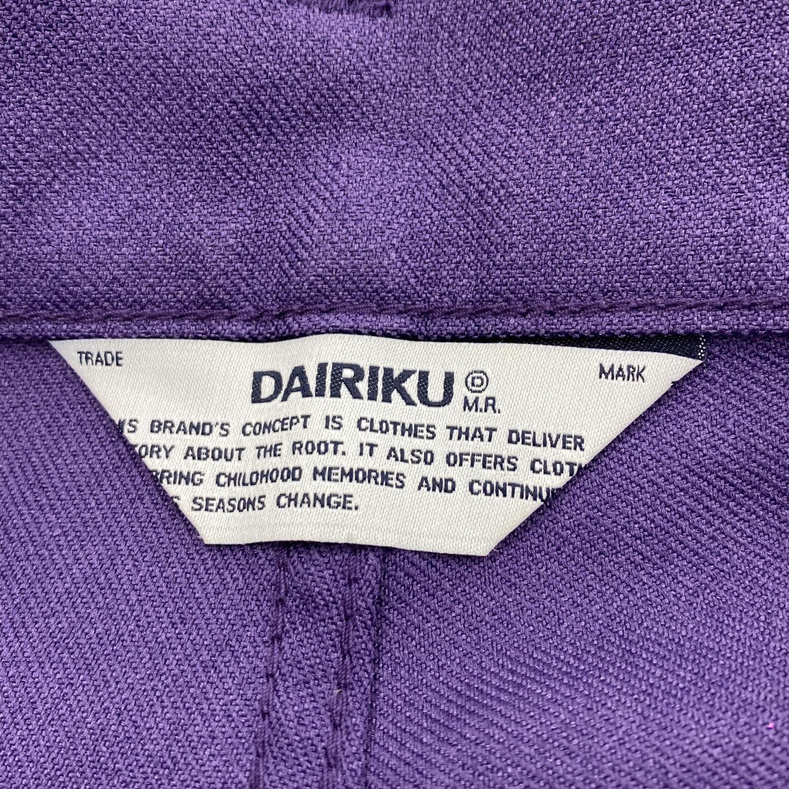 その他ボトムス DAIRIKU 22AW Flare Pressed Pants センタープレス フレアスラックス 25 紫 P-5