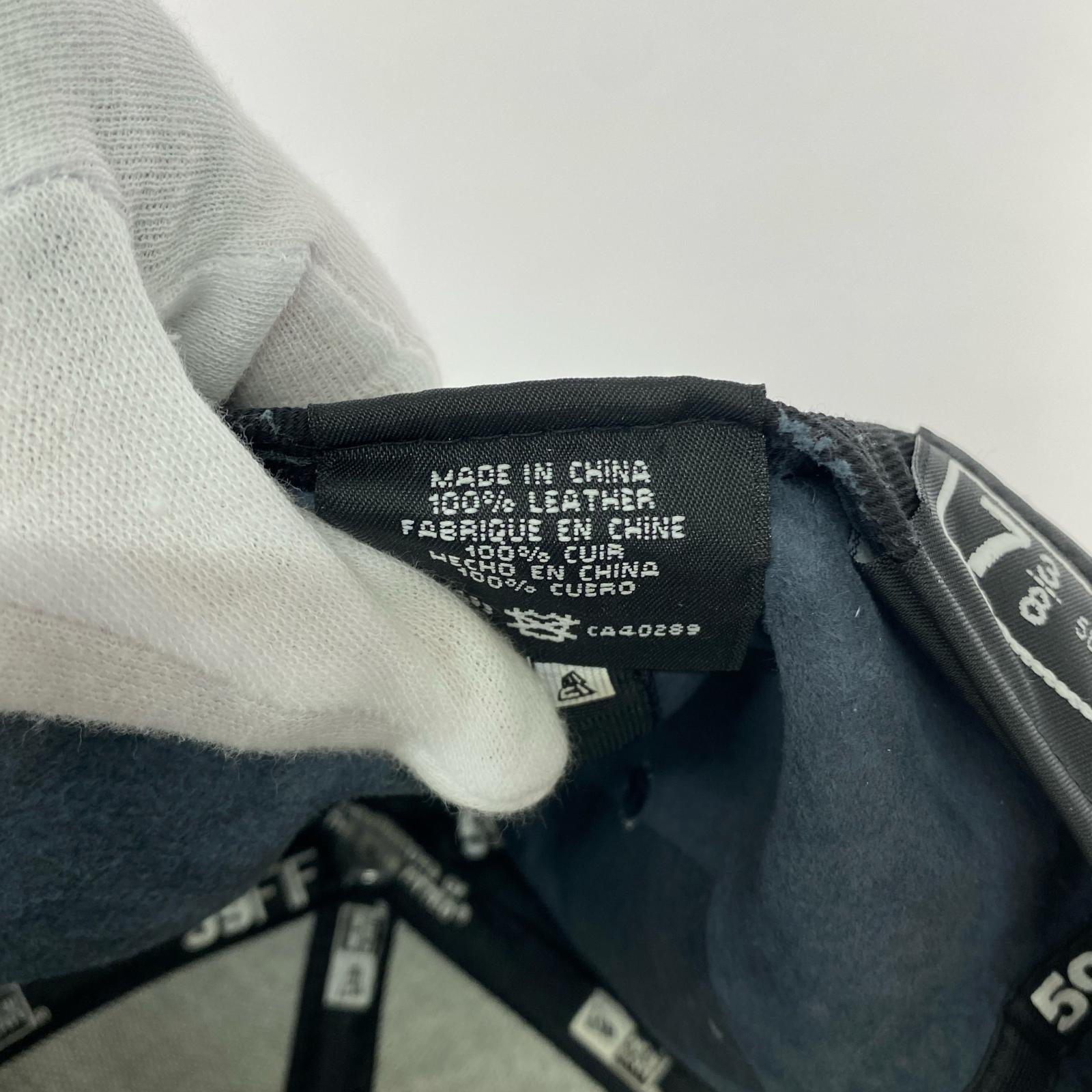 その他帽子 NEW ERA NY Yankees Leather BBキャップ 73/8 ネイビー