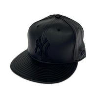 その他帽子 NEW ERA NY Yankees Leather BBキャップ 73/8 ネイビー