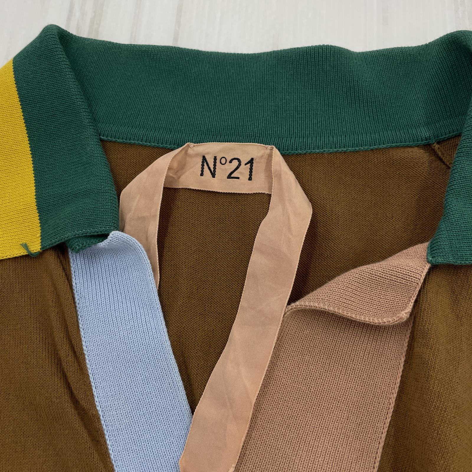 その他トップス N21 numero ventuno ニットポロシャツ ブラウン