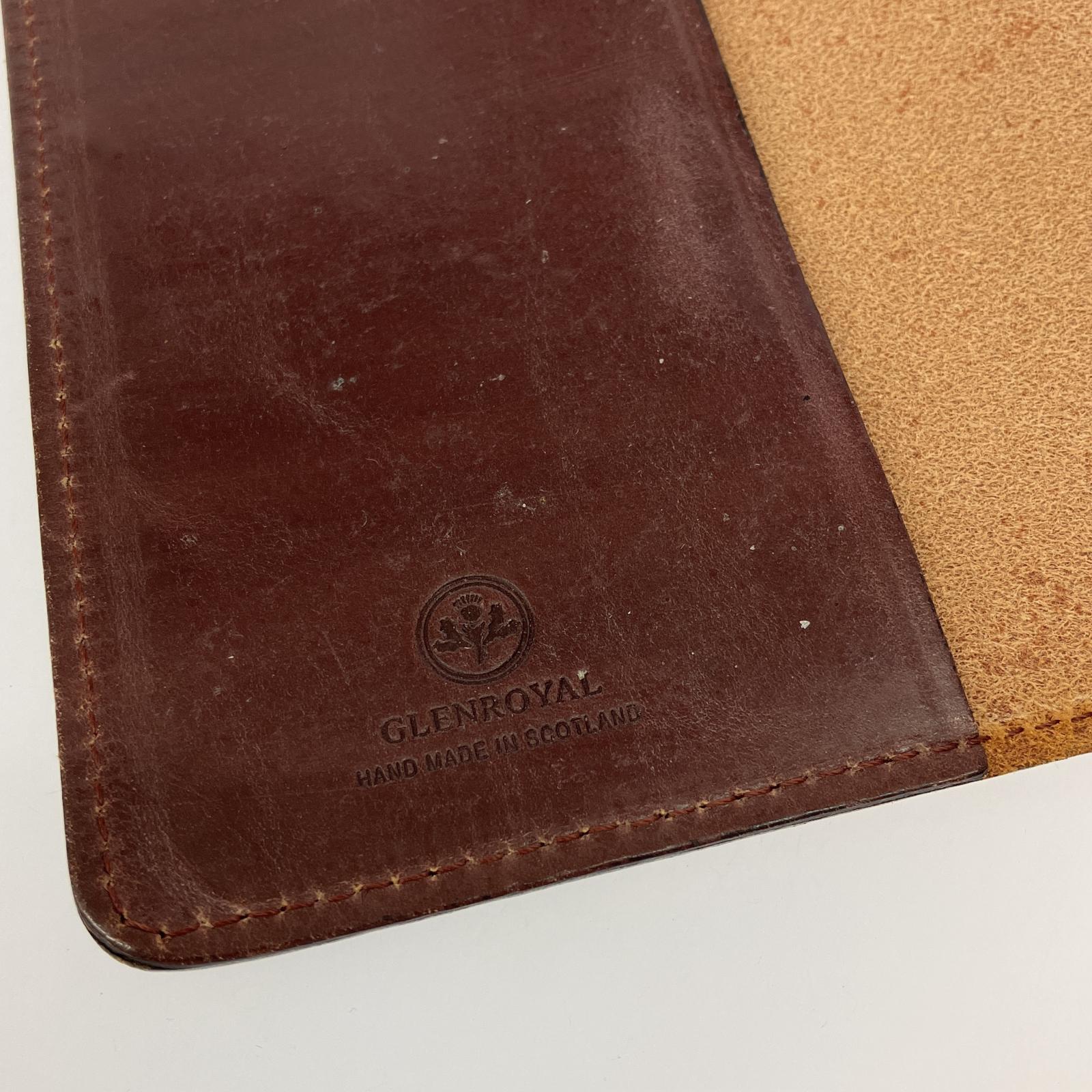 その他アクセサリー GLENROYAL レザーブックカバー ブラウン