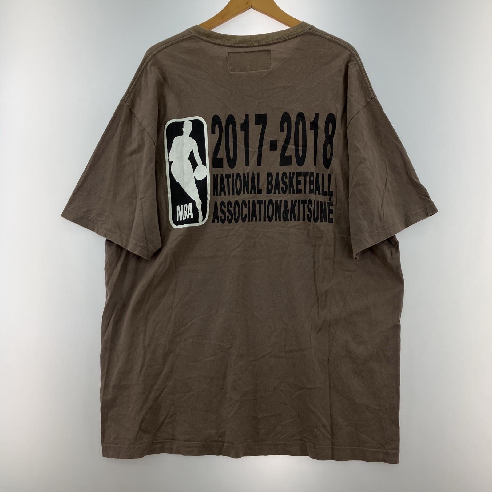 その他トップス KITSUNE NBAプリントS/Sカットソー 茶 (L) L ブラウン