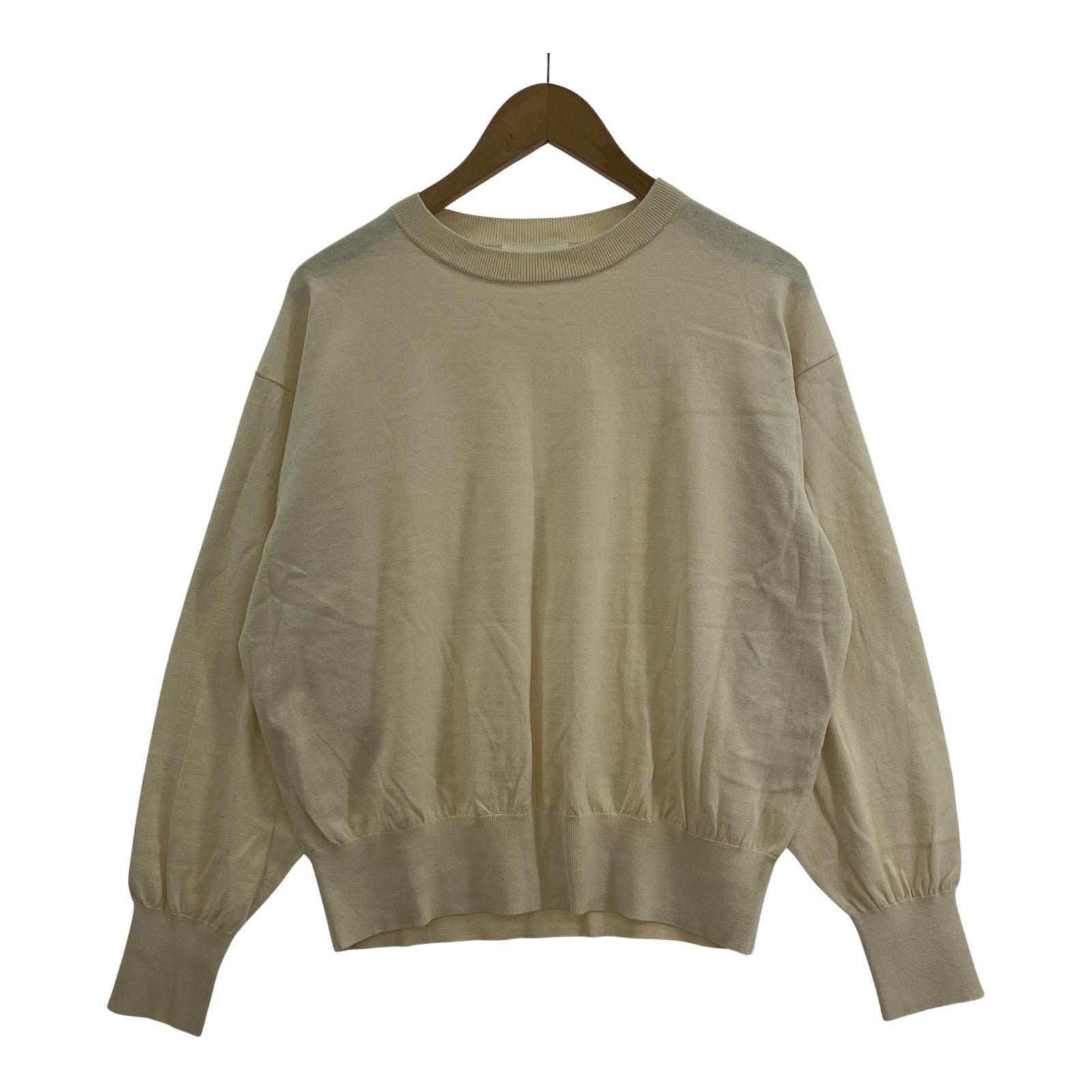 その他トップス かぐれ コットンシルククルーネックプルオーバー F BEG ベージュ