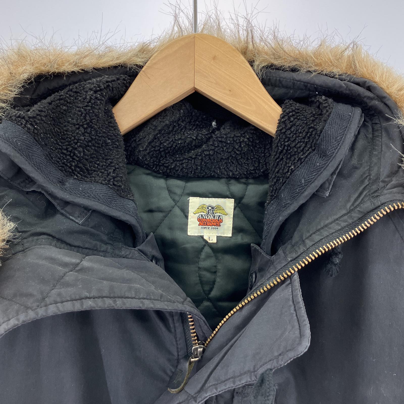 その他アウター GOODENOUGH×ANOKHA CONSCIOUS ALLIANCE N-3B フライトジャケット L 黒 L ブラック