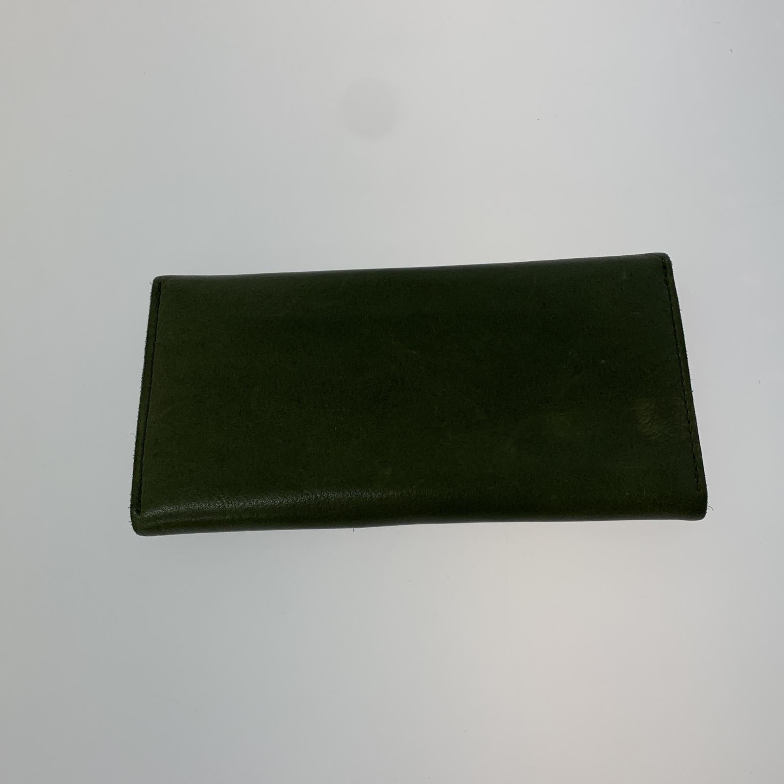 その他アクセサリー STATUSY レザーウォレット カーキ