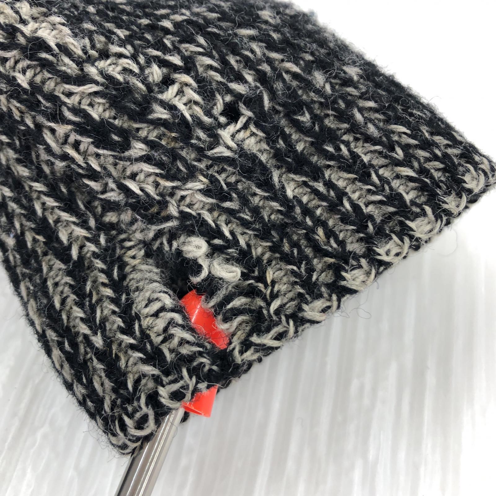 ジャケット LABEL UNDER CONSTRUCTION ウールニットジャケット グレー ブラック