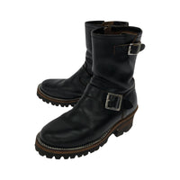 ブーツ Slow Wear Lion SIDE ZIP ENGINEER BOOTS OB-8595H SIZE:5E ブラック