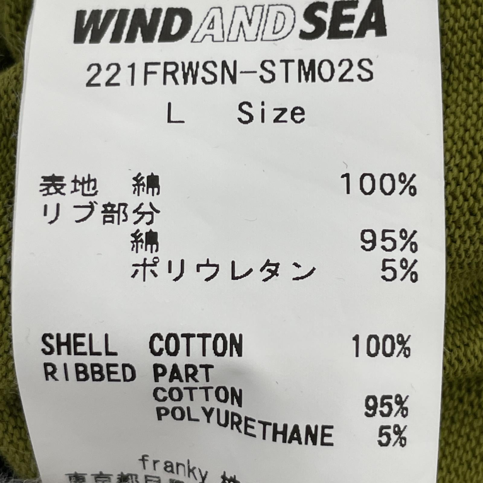 その他トップス WIND AND SEA S/S TEE L