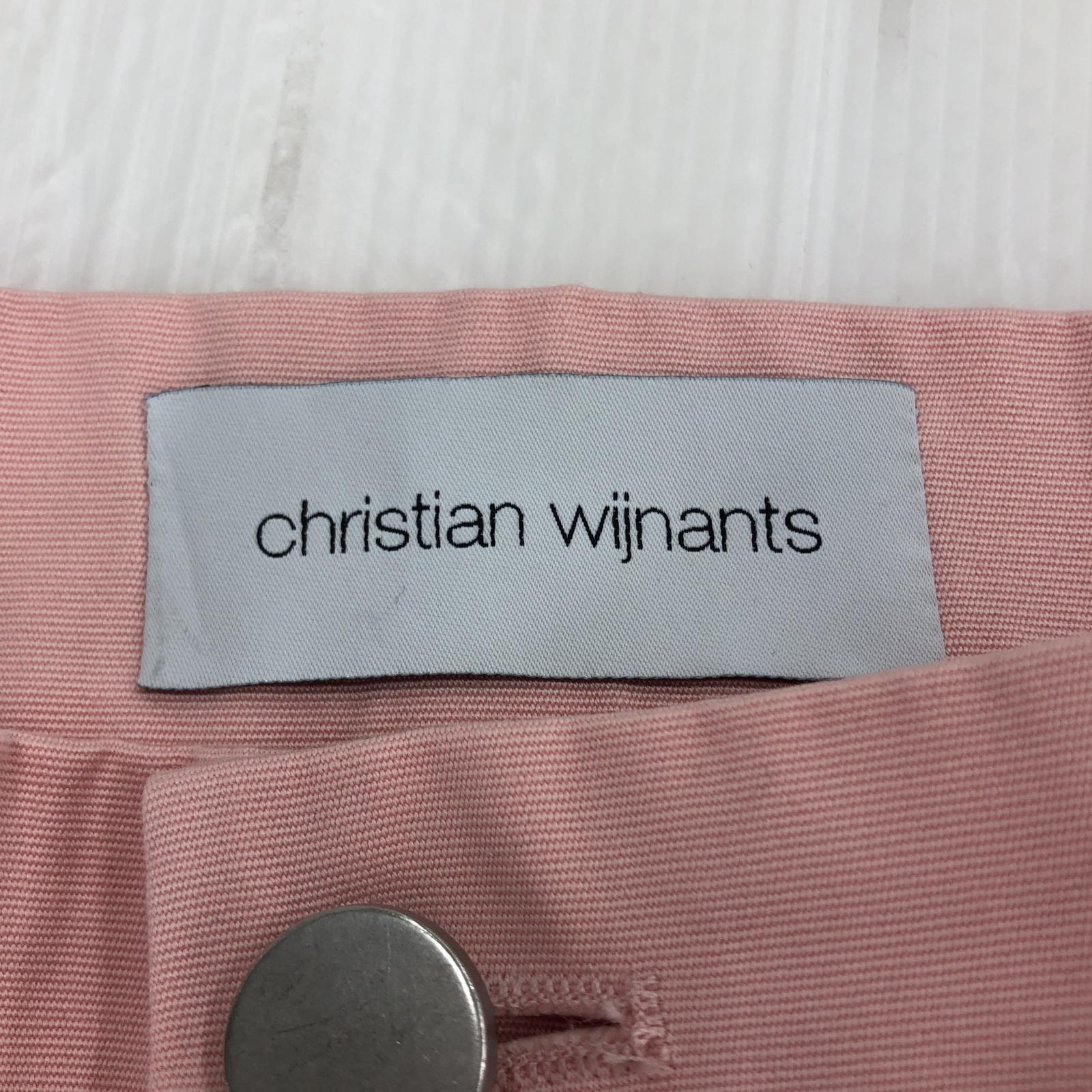 その他ボトムス christian wijnants コットンワイドパンツ ピンク 34 34 ピンク