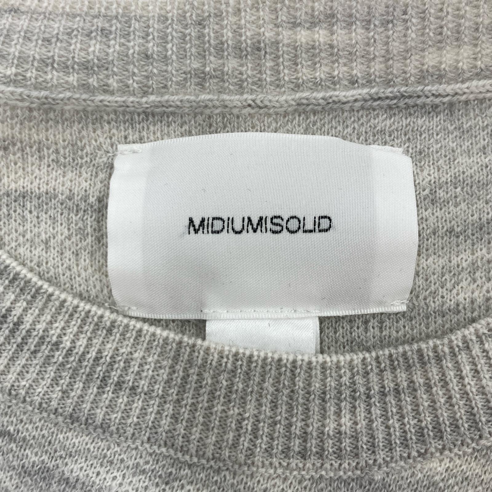 その他トップス MIDIUMISOLID ニットベスト/GRY グレー