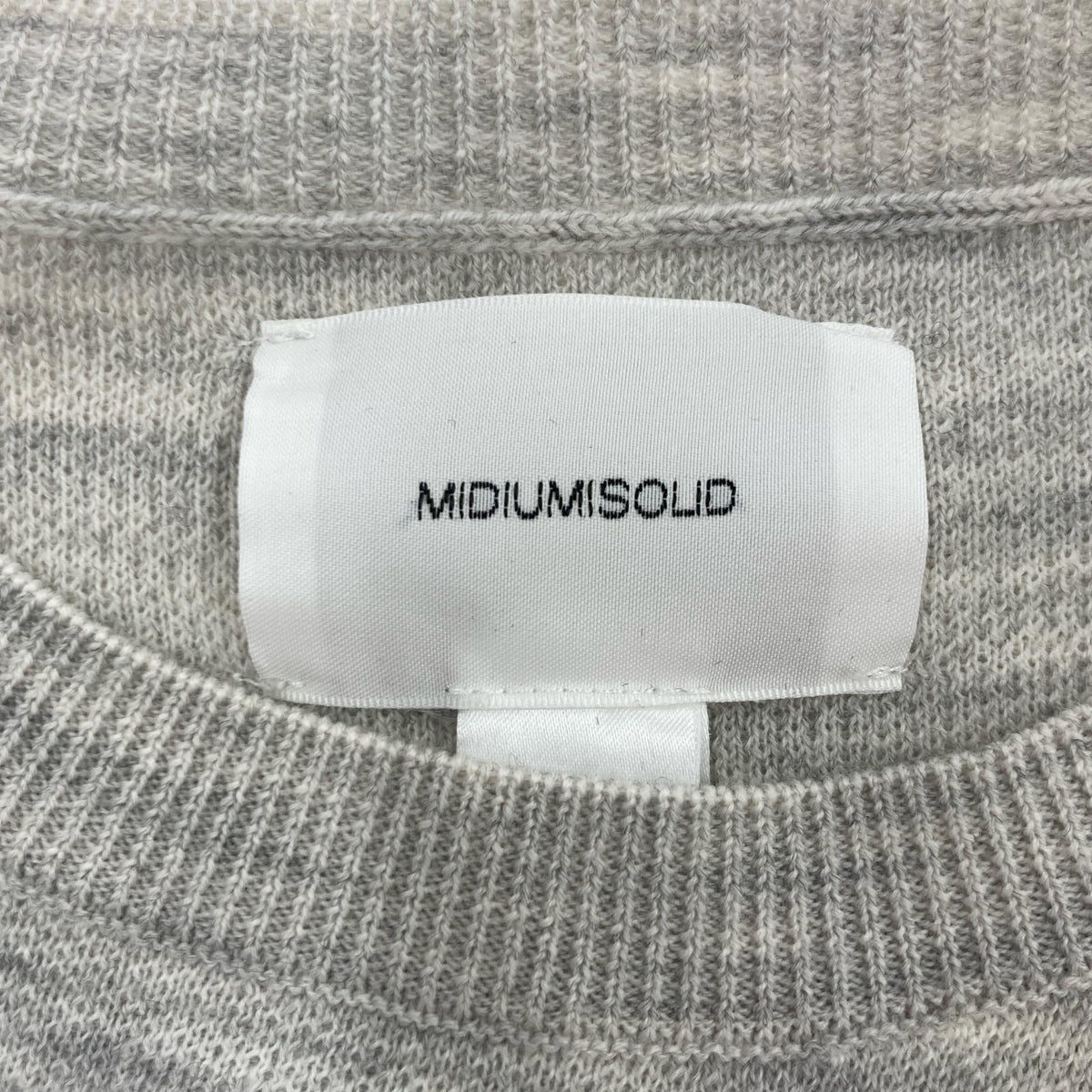 その他トップス MIDIUMISOLID ニットベスト/GRY グレー