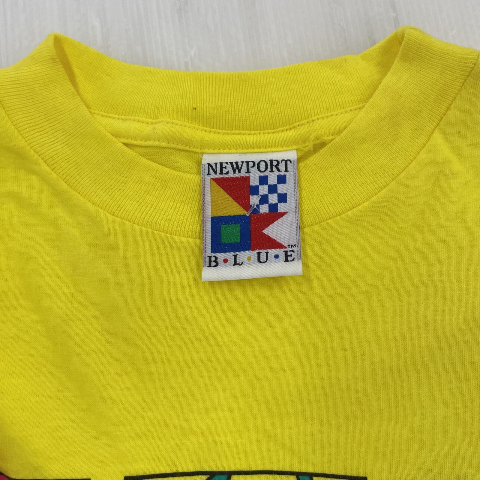 その他トップス OLD NEWPORT BLUE Tシャツ M 90s M イエロー