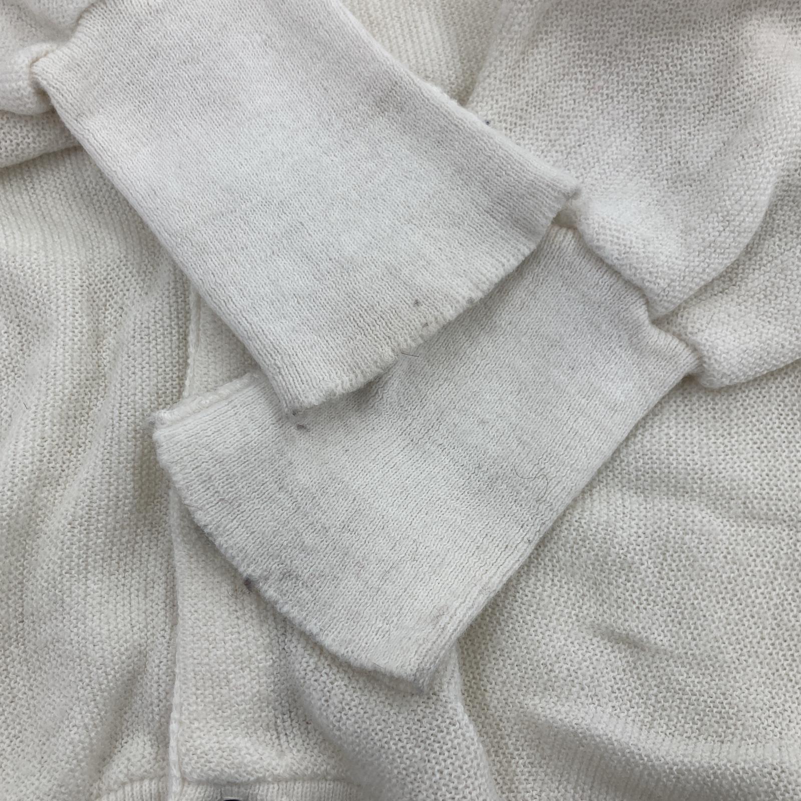 その他トップス LACOSTE 80s カーディガン 白(L) L ホワイト