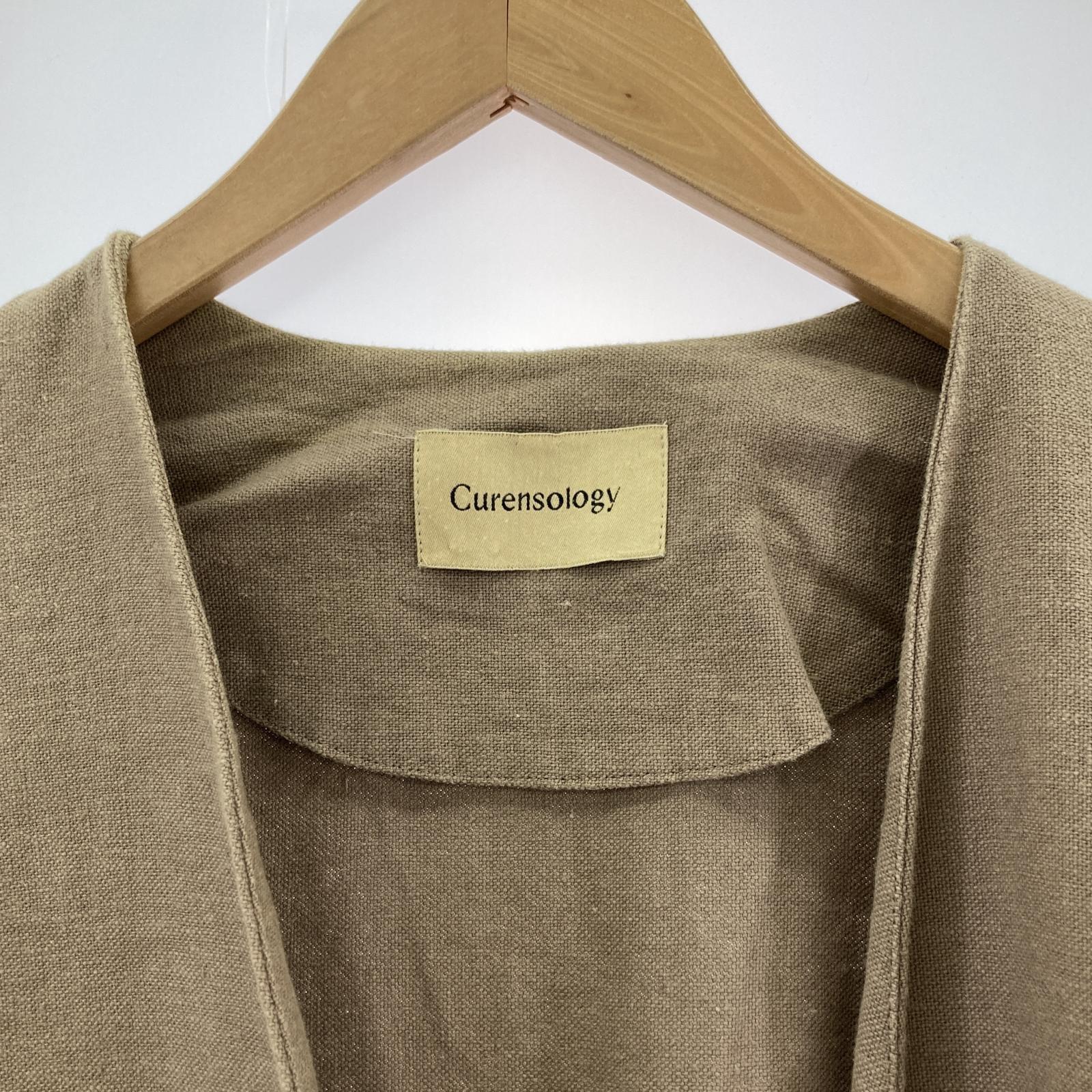 その他アウター curensology ガウンコート グレージュ F フリー ベージュ