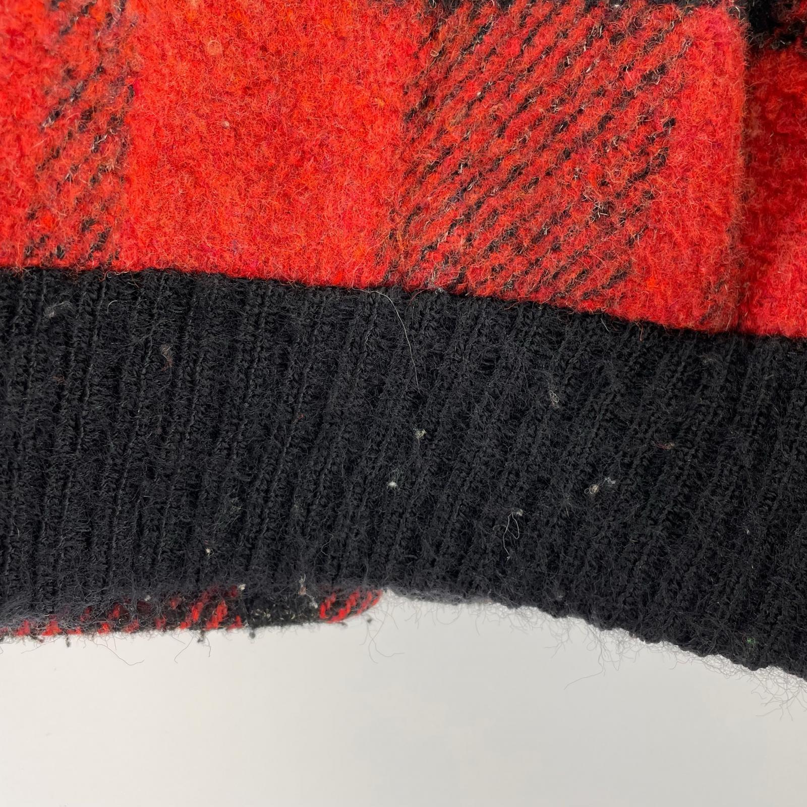 その他アウター 70s~ Le TIGER ウールチェックブルゾン 38 赤系