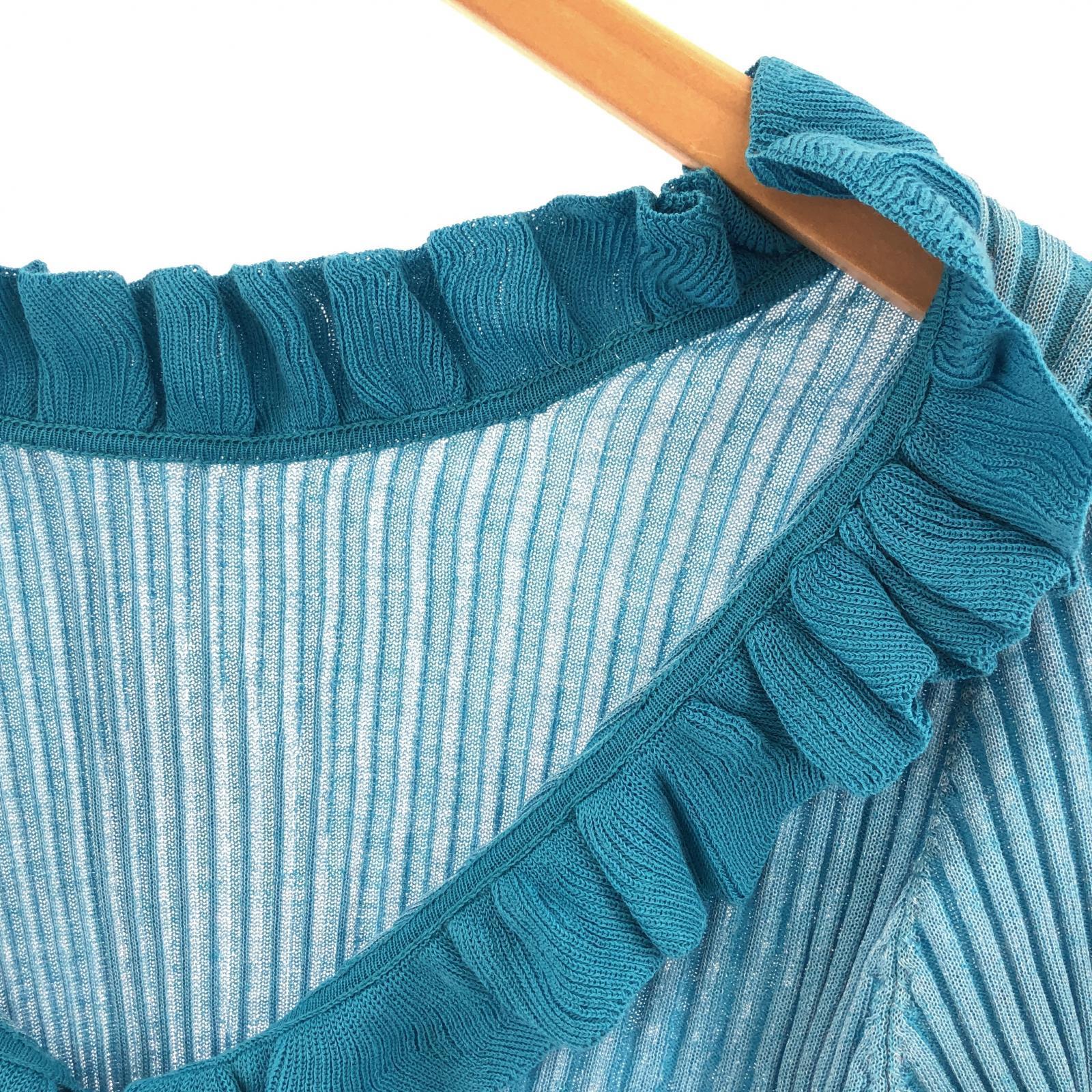 その他トップス JOSE MOON RAFFLE KNIT TOPS カーディガン F ブルー フリー ブルー