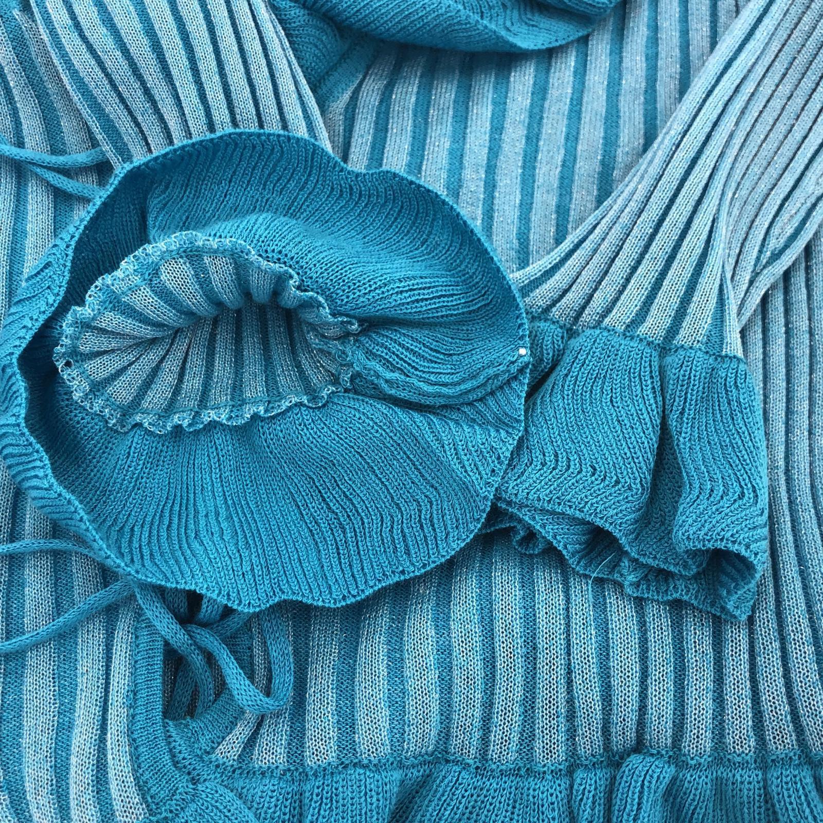 その他トップス JOSE MOON RAFFLE KNIT TOPS カーディガン F ブルー フリー ブルー