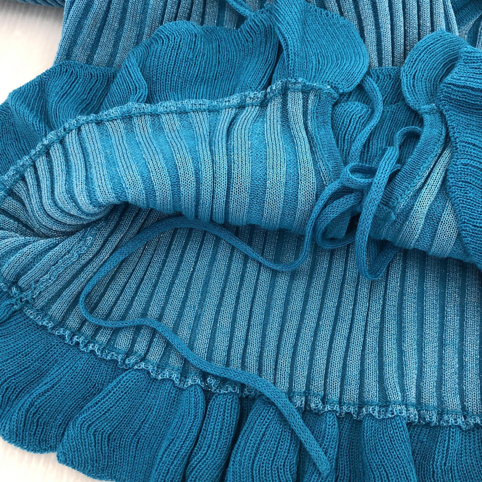 その他トップス JOSE MOON RAFFLE KNIT TOPS カーディガン F ブルー フリー ブルー