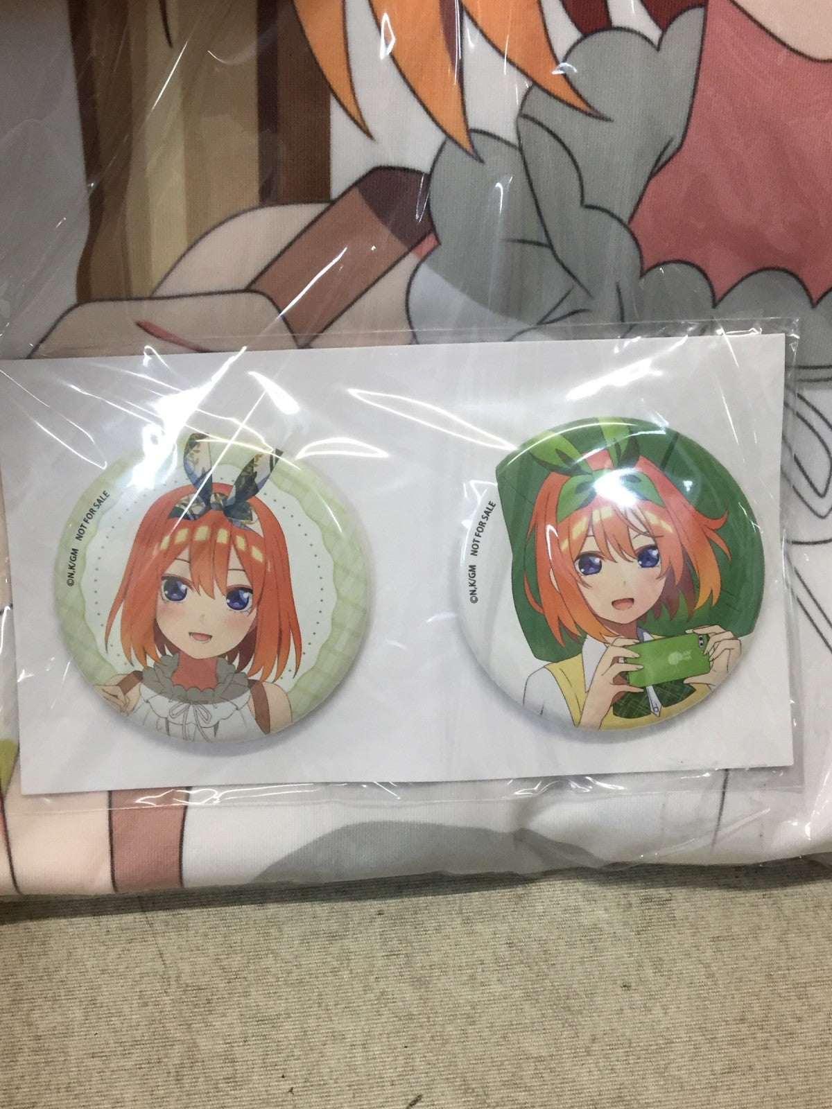 五等分の花嫁 抱き枕カバー 缶バッジ付 中野四葉 フィギュア/グッズ