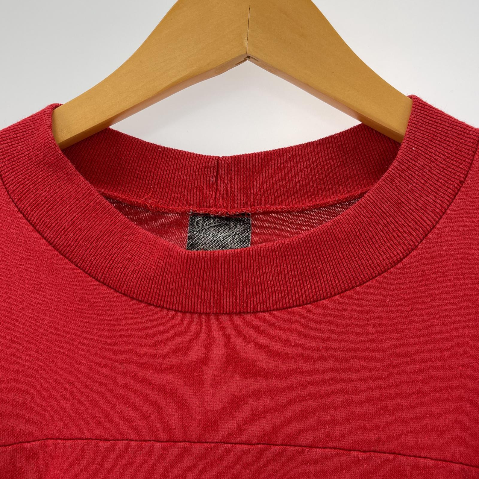 その他トップス 80S フットボールTee 赤 XL レッド
