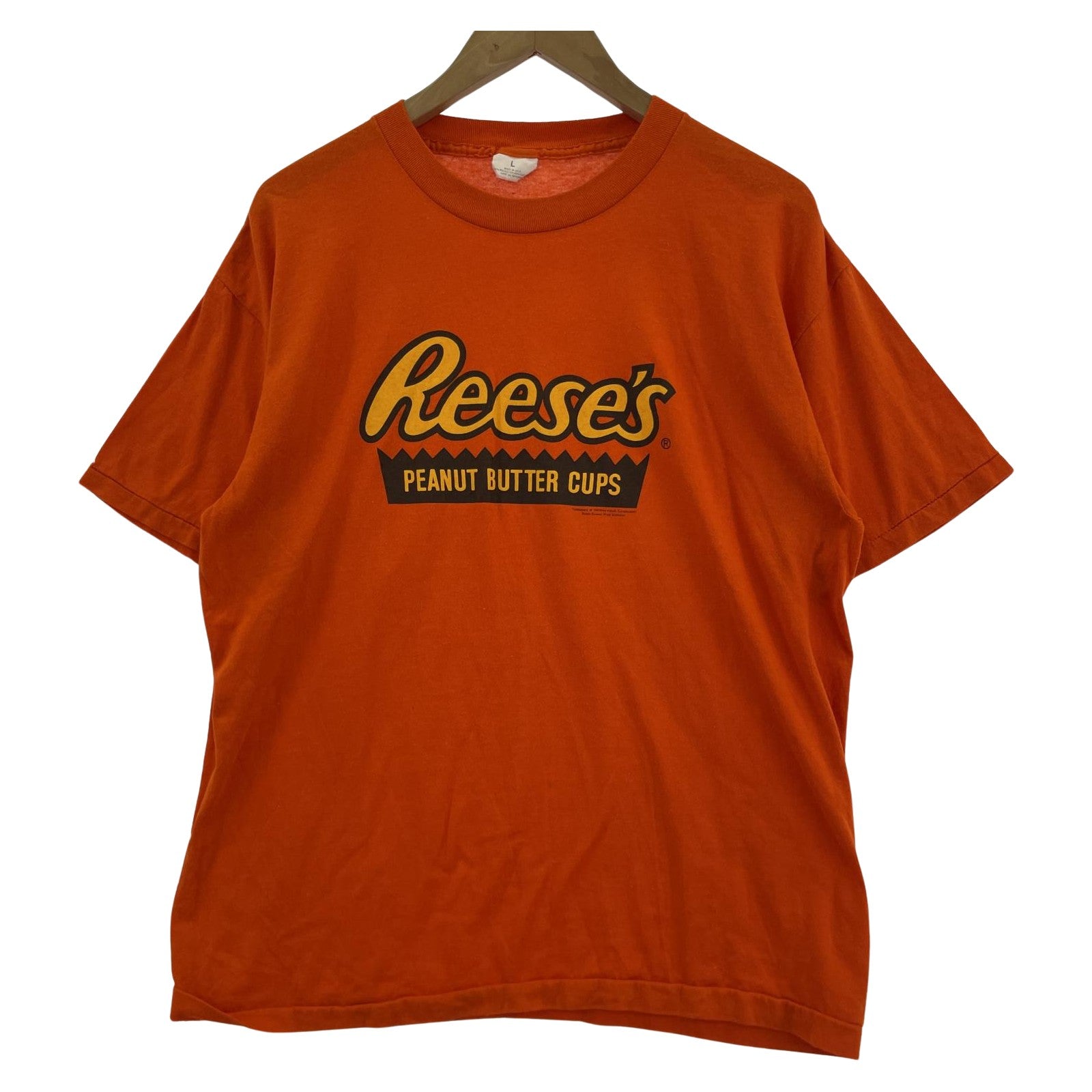 その他トップス 80S Reeses プリントTee オレンジ L L