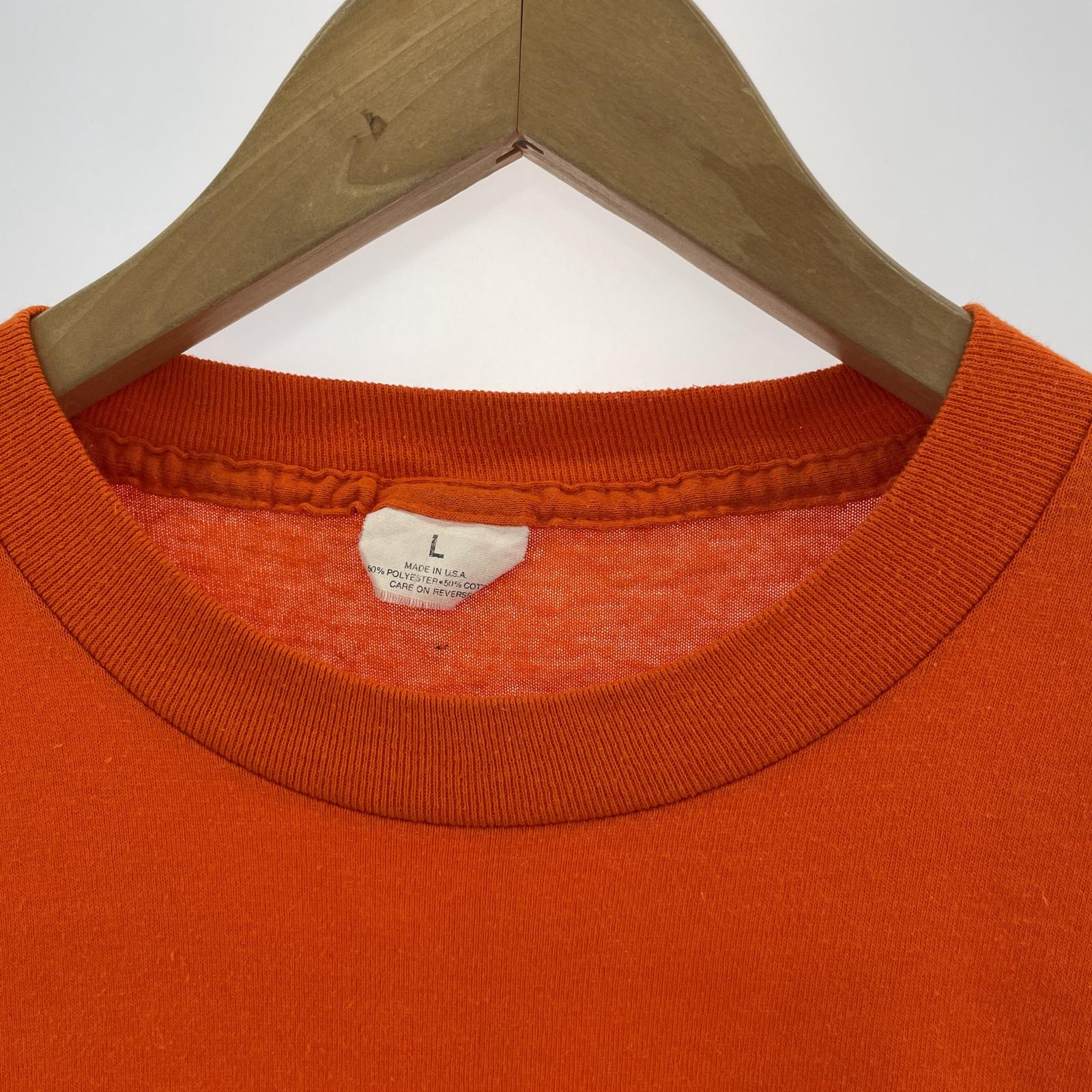 その他トップス 80S Reeses プリントTee オレンジ L L